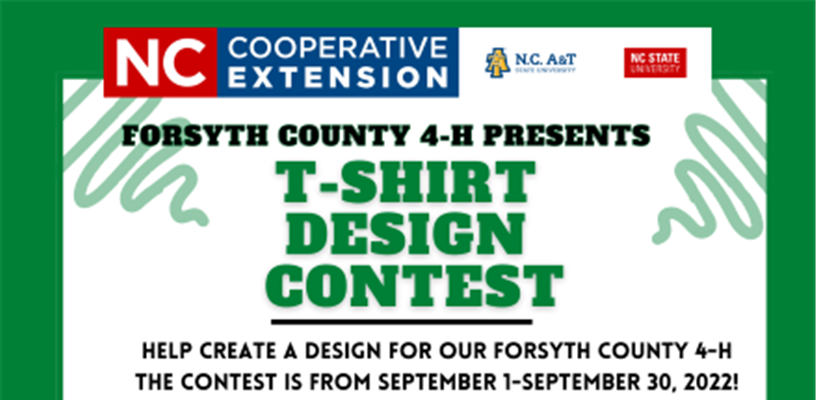 Forsyth County 4-H T-Shirt Design Contest 2022