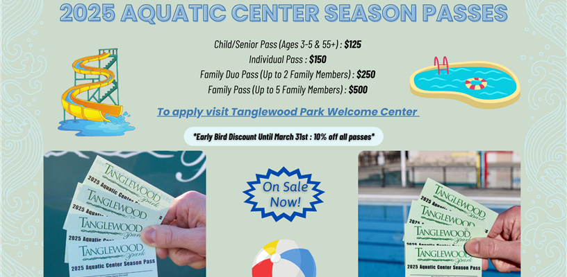 Tanglewood Park Aquatic Center Season Passes