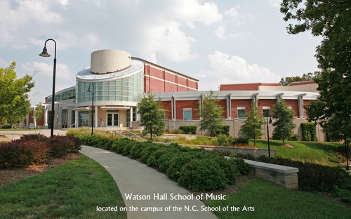 Watson Hall School of Music - located on the campus of the NC School of the Arts