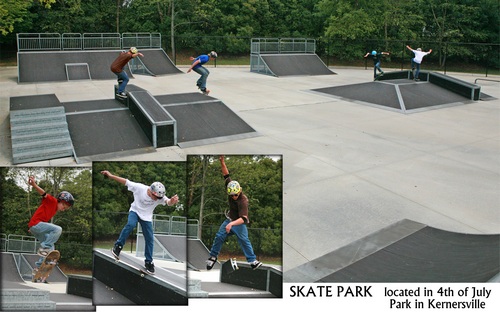 Skate Park - located in 4th of July Park in Kernersville